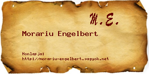 Morariu Engelbert névjegykártya